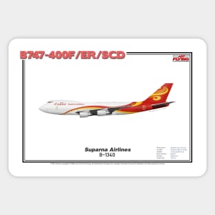 Boeing B747-400F/ER/SCD - Suparna Airlines (Art Print) Sticker